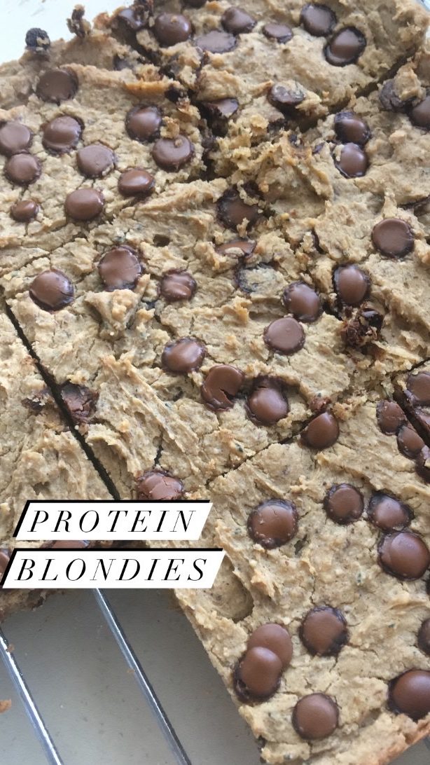 protein packed blondies